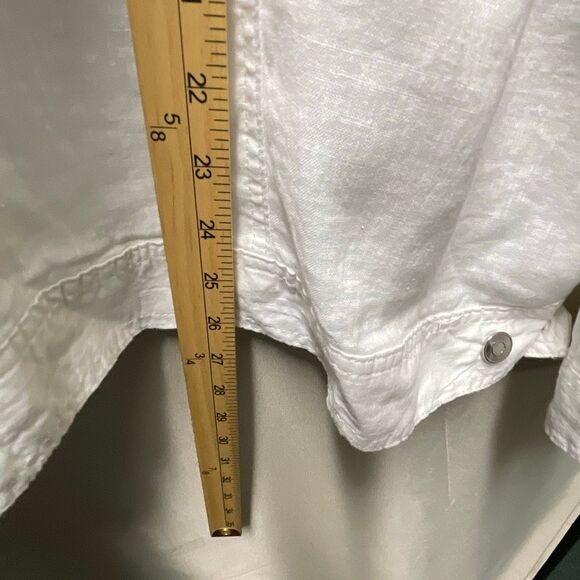 NWT Jones New York size 3X white Linen jacket - Picture 7 of 10
